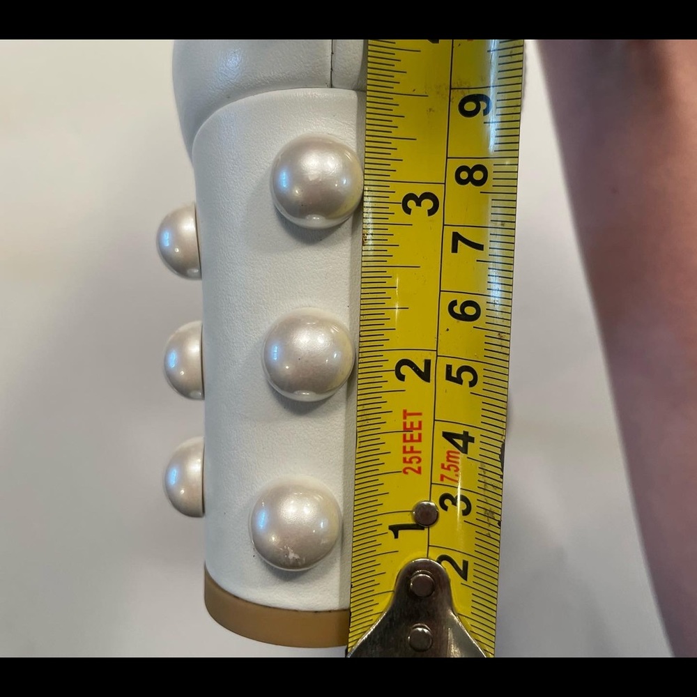 Stuart Weitzman Block Heel With Pearls - image 3